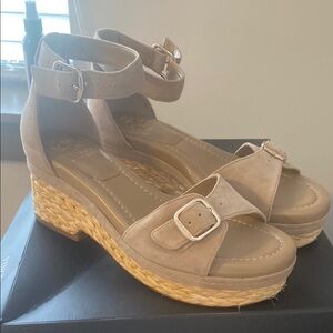 Women's Tan Wedge Sandals